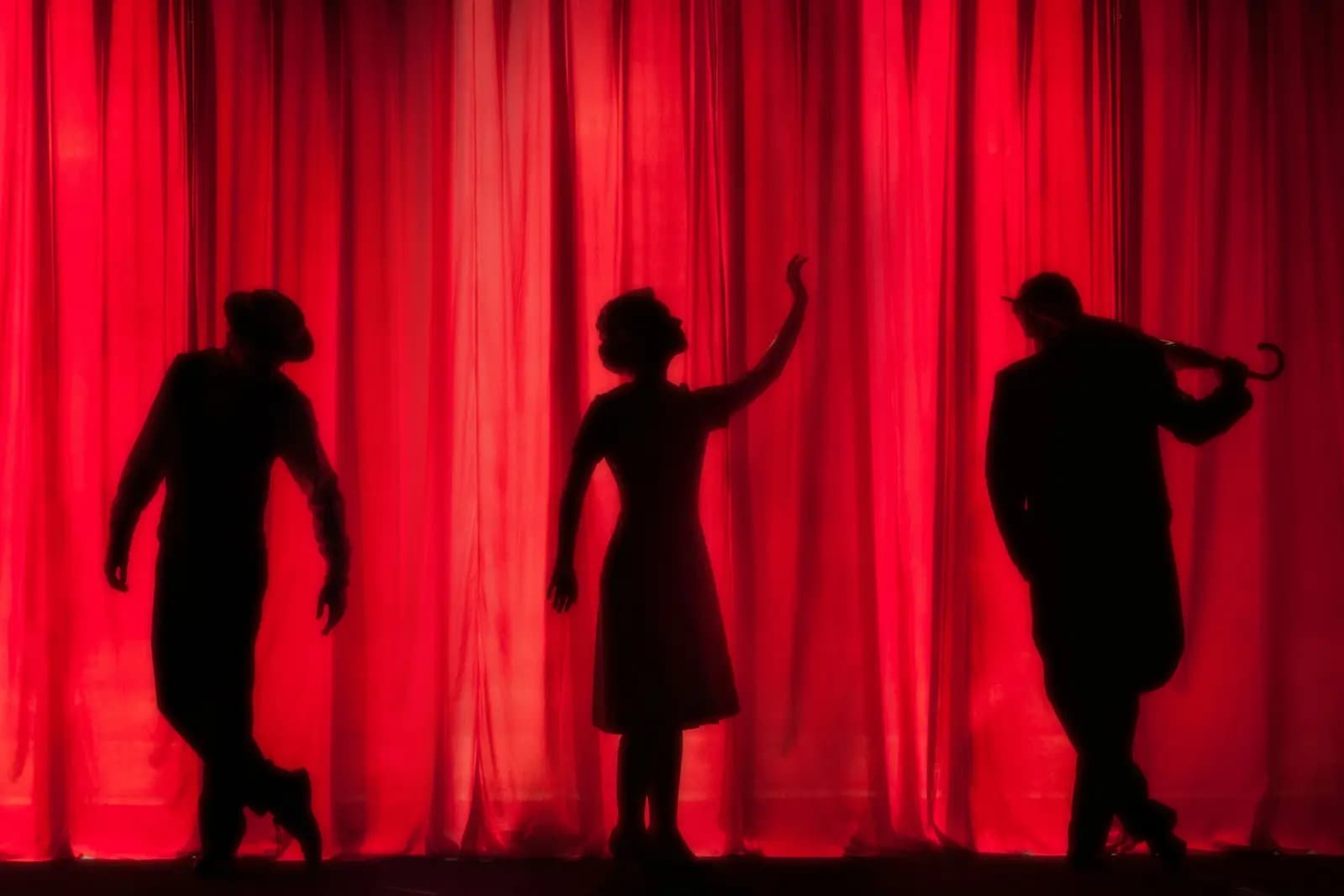 Stage performer presenting an illusion